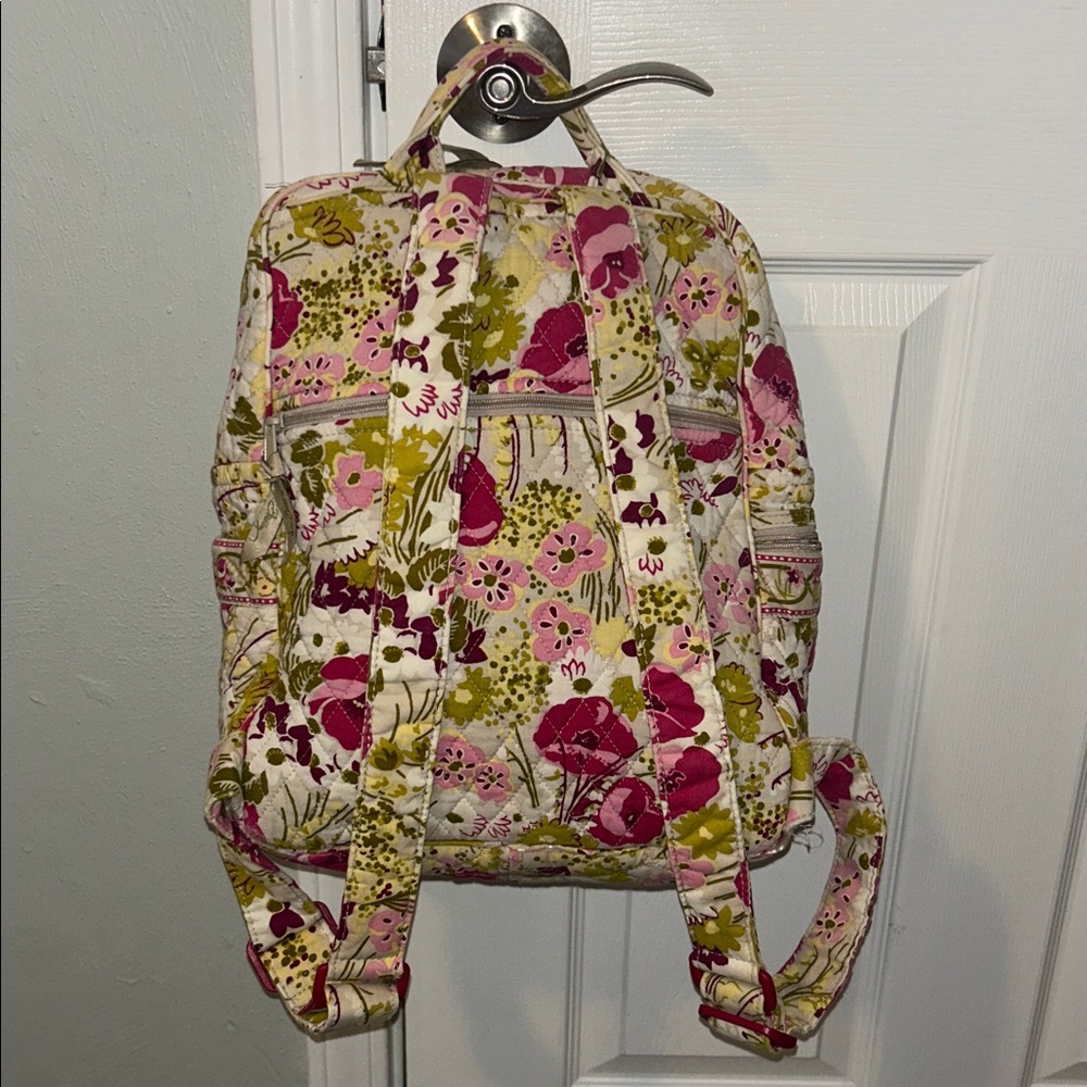 Vera Bradley Floral Quilted Backpack - Picture 2 of 14